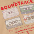 Hoodie, beige/Mixtapes | Daily Seven - toietmoi-laboutique
