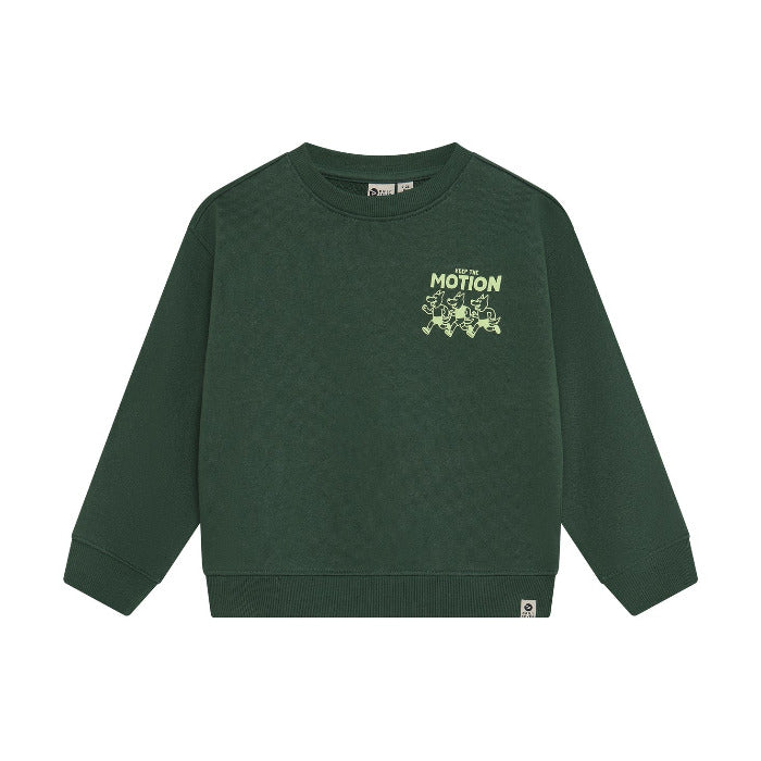 Sweatshirt, grün/"motion" | Daily Seven - toietmoi-laboutique