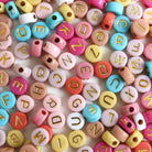 Buchstabenperlen in warmen Farben | la petite épicerie - toietmoi-laboutique