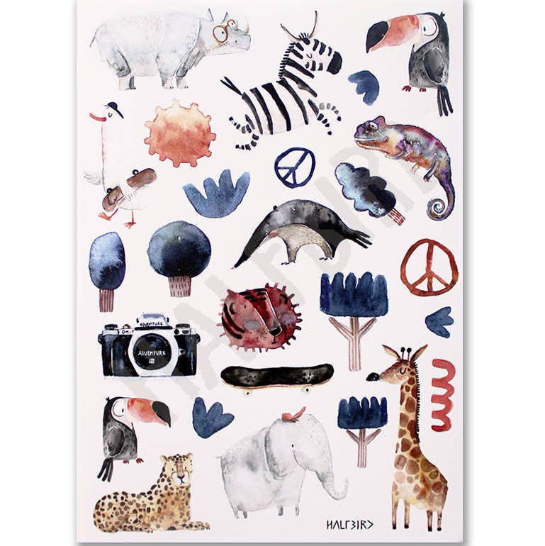 Spülmaschinenfeste Sticker "Wunderland" | Halfbird - toietmoi-laboutique
