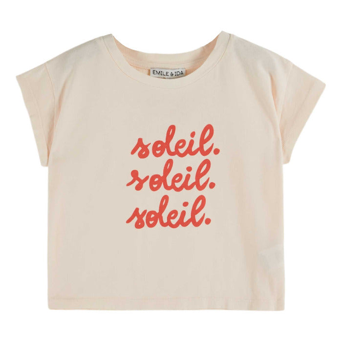 T-Shirt, weiss/"soleil" | Émile et Ida (kids) - toietmoi-laboutique