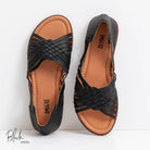 Ledersandalen, AREBA, schwarz | Amigas - toietmoi-laboutique