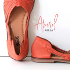 Ledersandalen, AREBA, aperol | Amigas - toietmoi-laboutique