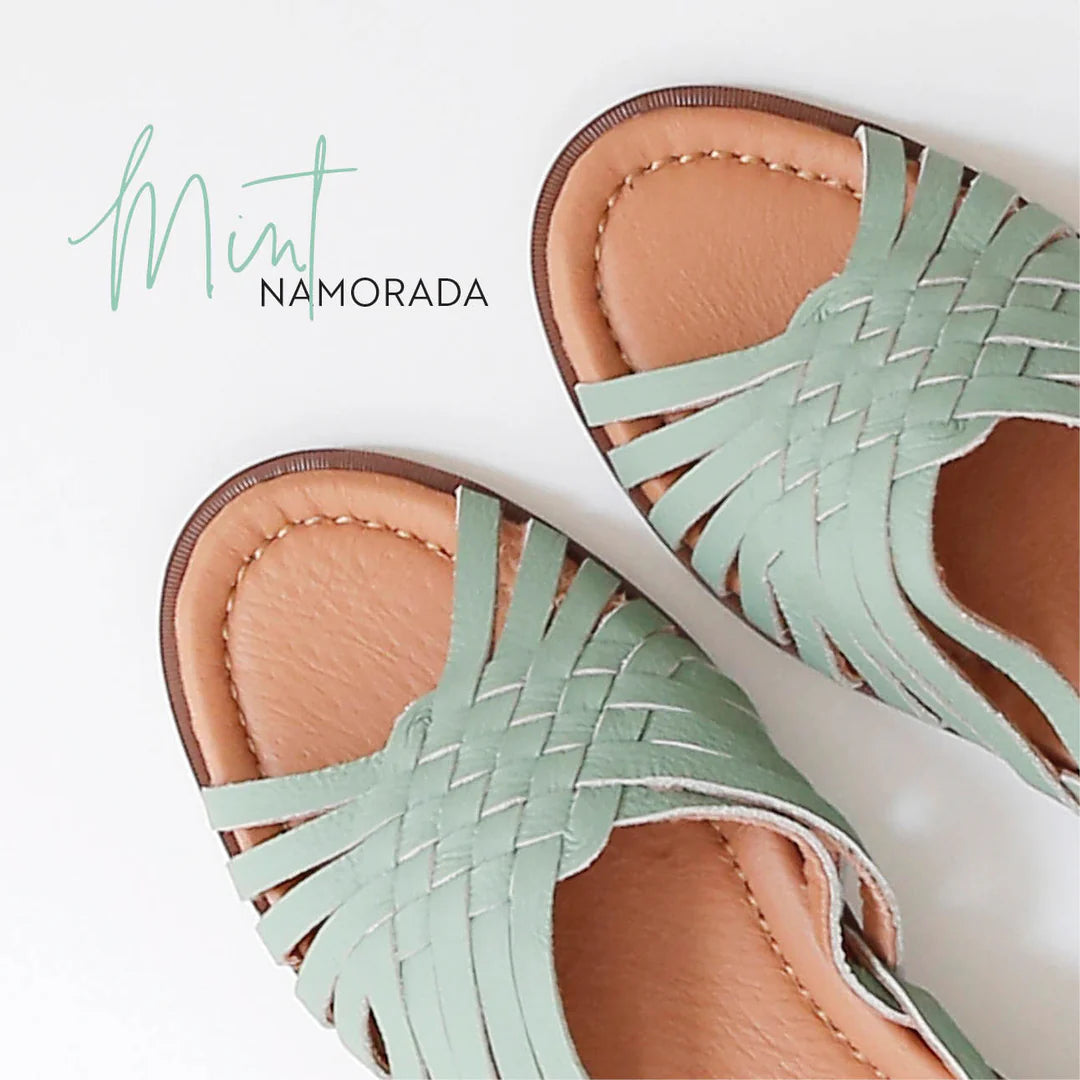 Ledersandalen, NAMORADA, mint | Amigas - toietmoi-laboutique