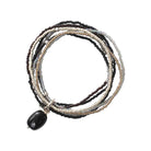 Mehrfach Glücksarmband, schwarzer Onyx/silber | a beautiful story - toietmoi-laboutique
