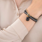 Mehrfach Glücksarmband, schwarzer Onyx/gold | a beautiful story - toietmoi-laboutique