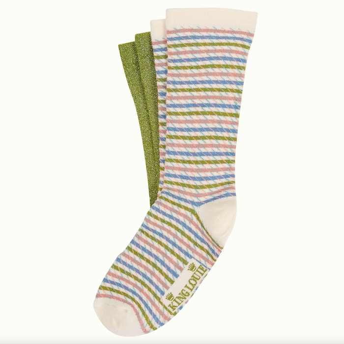 Geschenkbox mit 2 Paar Socken, TORTOLA, grün | King Louie - toietmoi-laboutique
