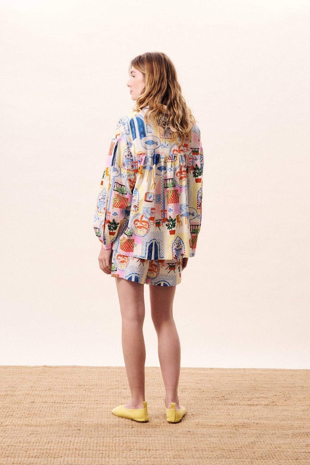 FRNCH Short mit mediterranem Muster | FRNCH - toietmoi-laboutique