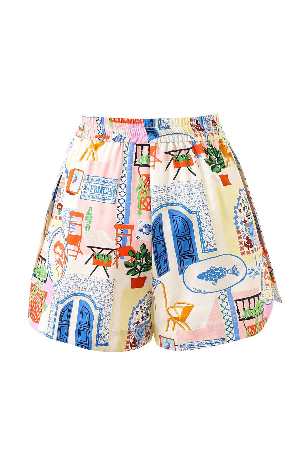FRNCH Short mit mediterranem Muster | FRNCH - toietmoi-laboutique