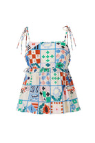FRNCH Träger Top mit buntem Print | FRNCH - toietmoi-laboutique