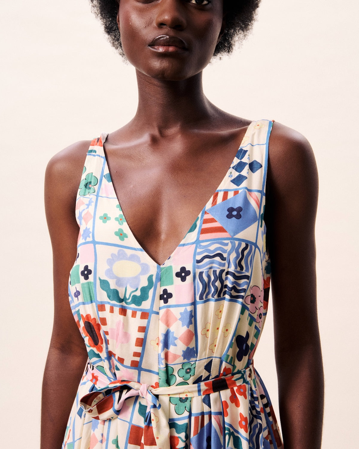 FRNCH Kleid mit buntem Print | FRNCH - toietmoi-laboutique