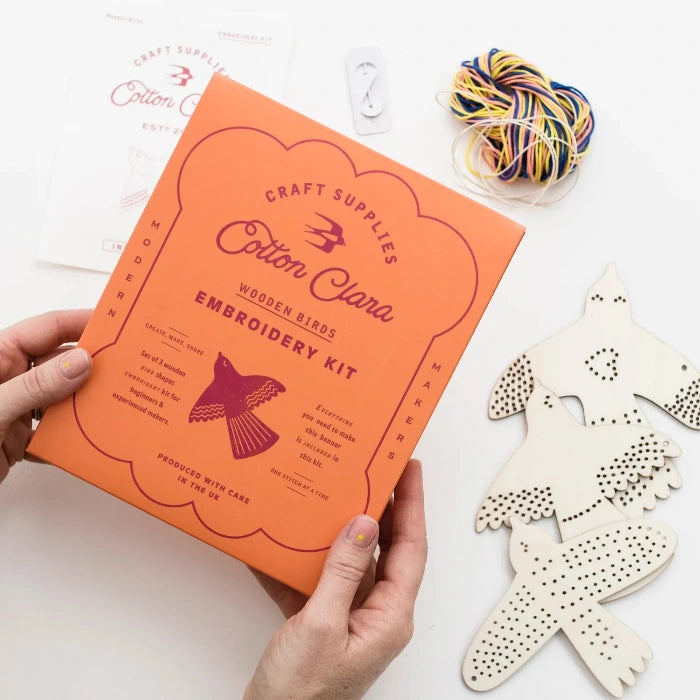 Stickset, Holzvögel | Cotton Clara - toietmoi-laboutique