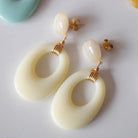 Ohrringe OLA, creme | Azeria - toietmoi-laboutique