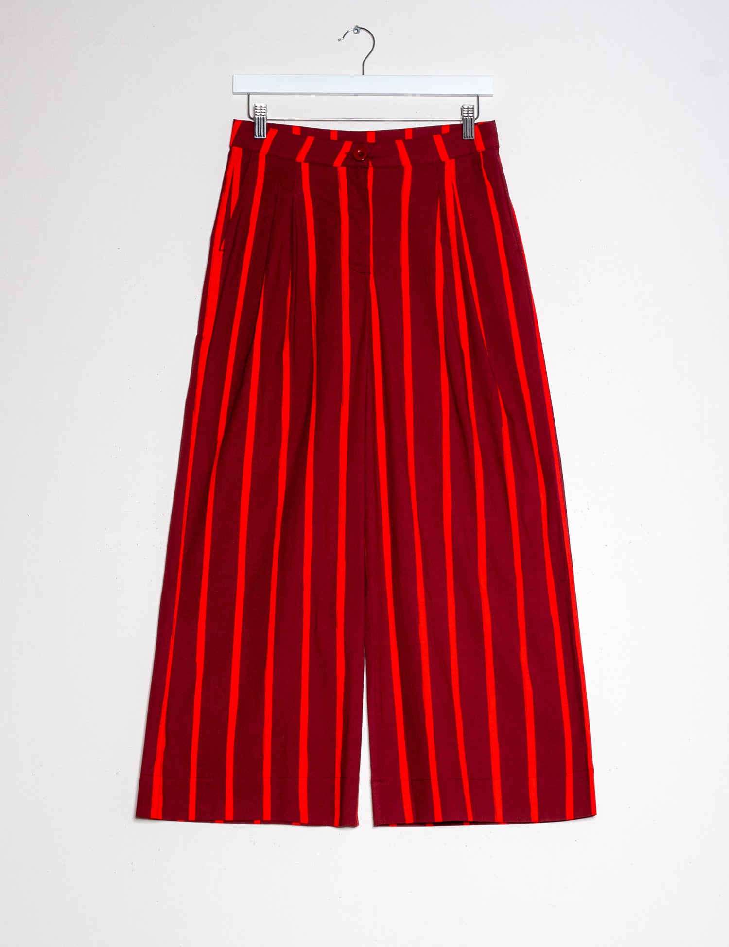 Hose CRUISE, rot/lila gestreift | Mademoiselle YéYé - toietmoi-laboutique
