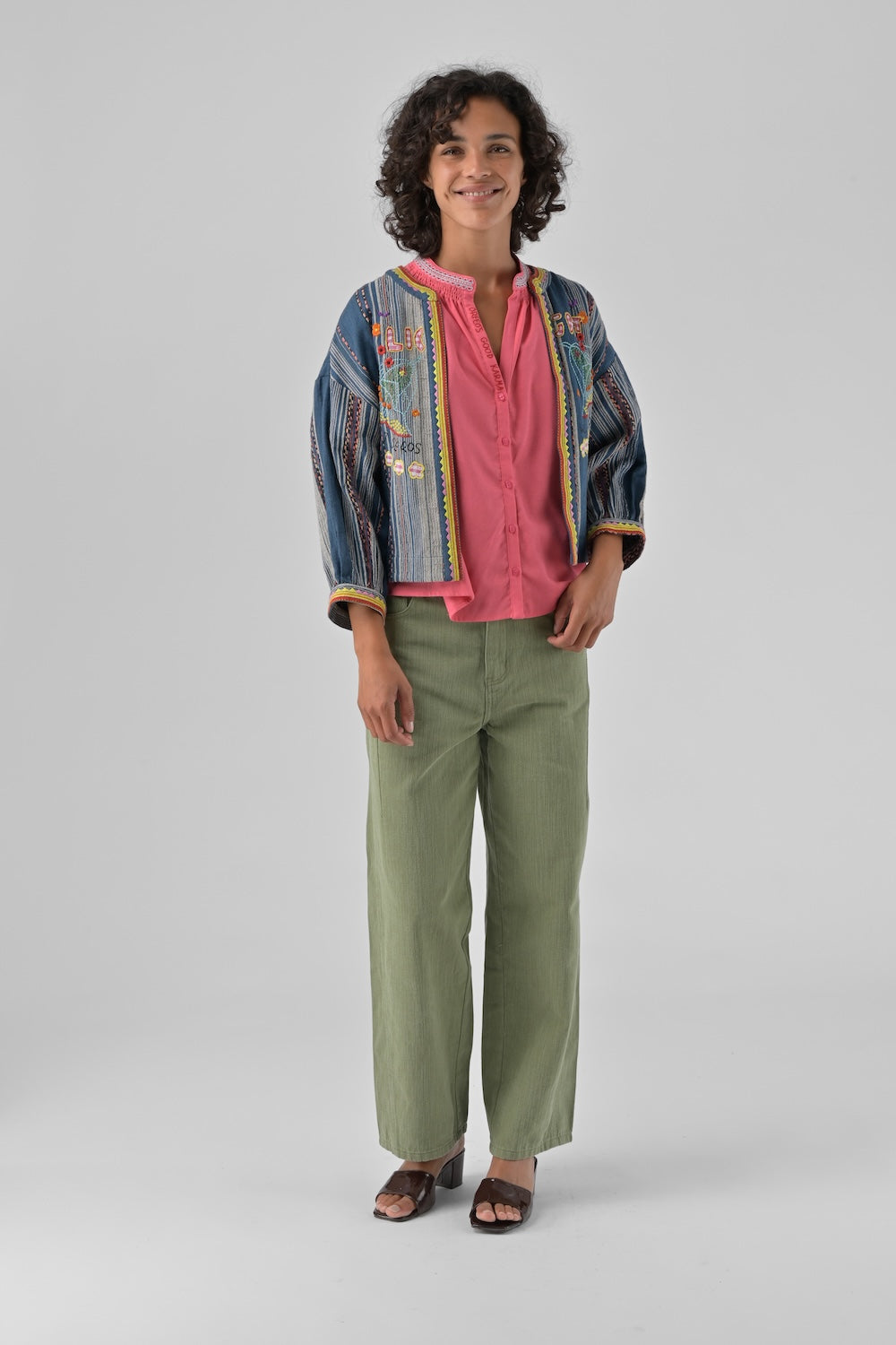 Orfeo Jacke ALYZIA blau/gestreift | ORFEO Paris. - toietmoi-laboutique
