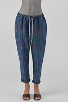 Orfeo Hose LOLA, blau/gestreift | ORFEO Paris. - toietmoi-laboutique
