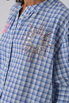 Orfeo Bluse SIMONE blau/kariert | ORFEO Paris. - toietmoi-laboutique
