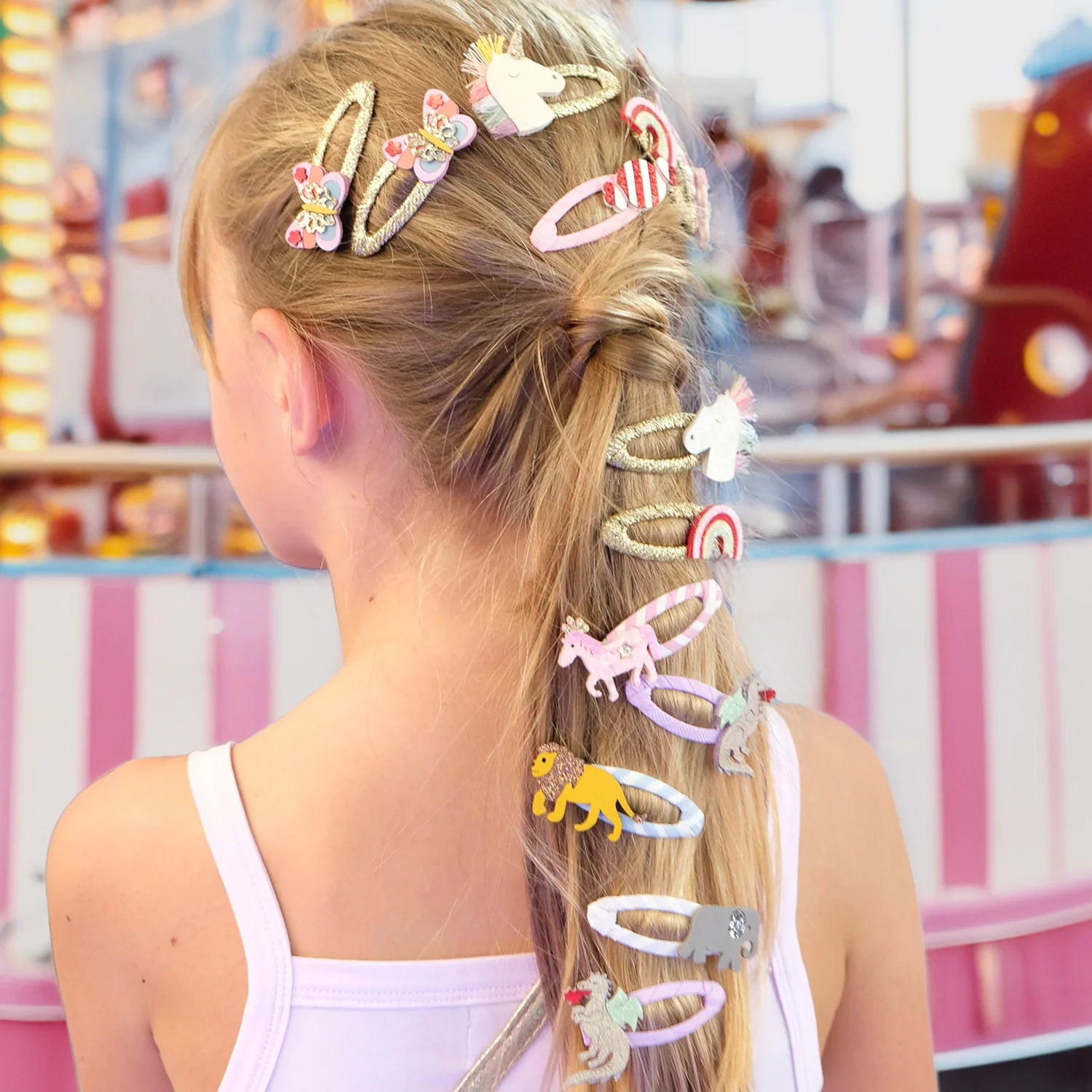 2 Haarspangen, rosa Pony | Rockahula - toietmoi-laboutique
