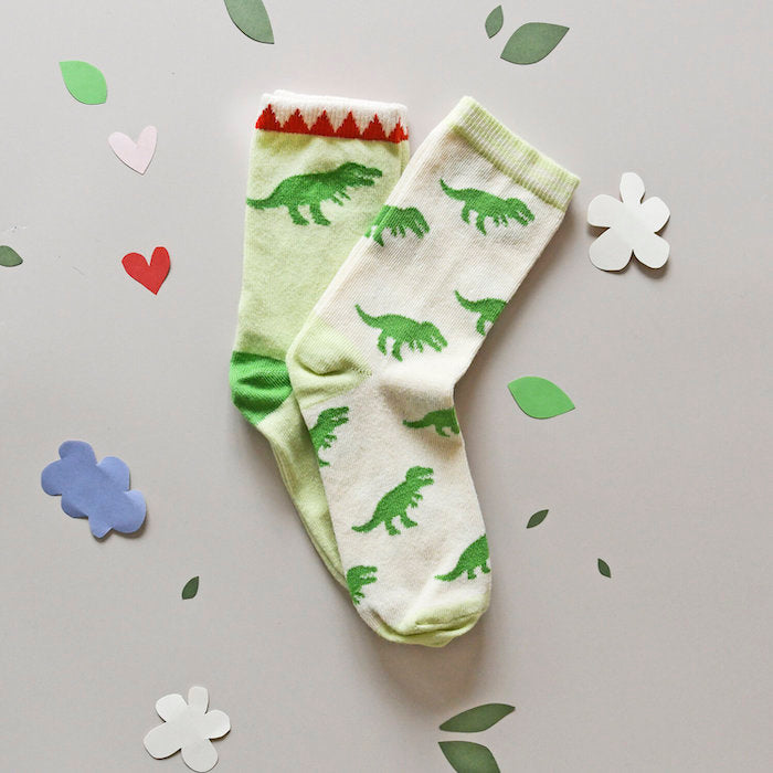 Socken im Zweierpack, T-Rex | Rockahula - toietmoi-laboutique
