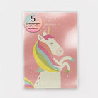 Einladungsset 5 Karten, Einhorn | Kartenmarie - toietmoi-laboutique