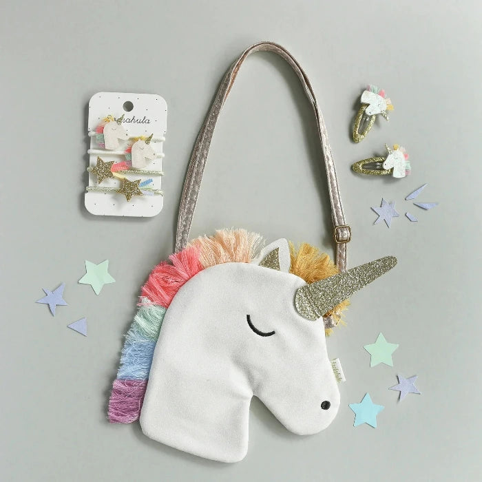 2 Haarspangen, Regenbogen Einhorn | Rockahula - toietmoi-laboutique