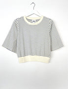 Shirt FLUTTER, weiss/navy gestreift | Mademoiselle YéYé - toietmoi-laboutique