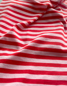 Shirt weit geschnitten, rot/rosa gestreift | Mademoiselle YéYé - toietmoi-laboutique