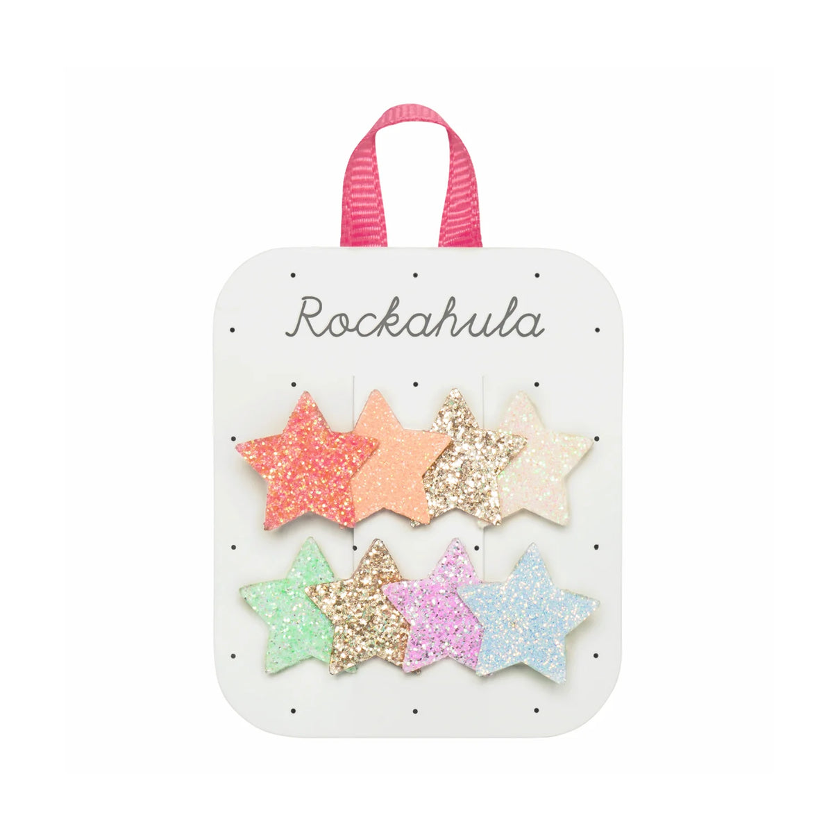 2 Haarspangen, Sterne/farbig/Glitzer | Rockahula - toietmoi-laboutique