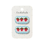 H2509B Crochet Strawberry Frill Clips | Rockahula - toietmoi-laboutique