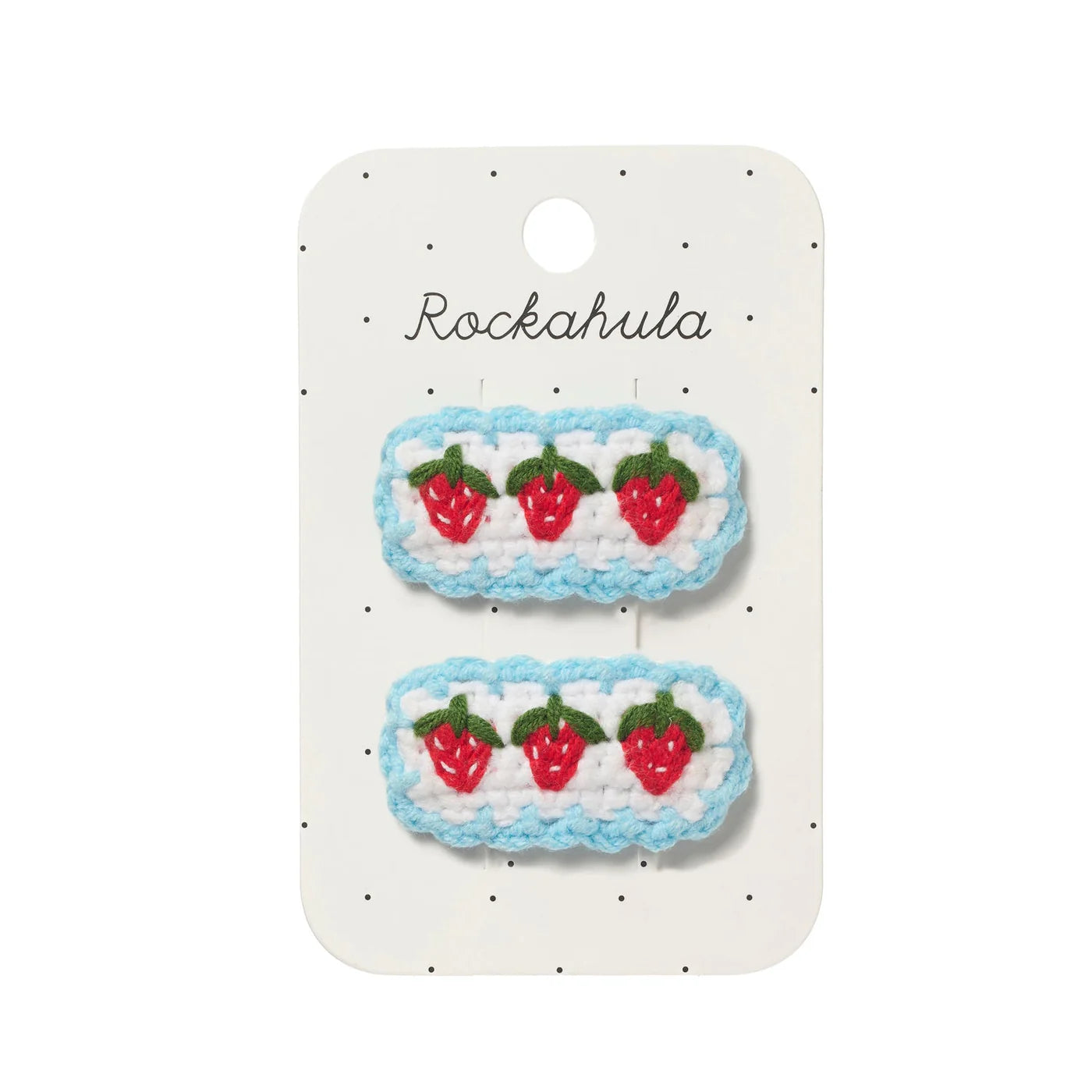 H2509B Crochet Strawberry Frill Clips | Rockahula - toietmoi-laboutique