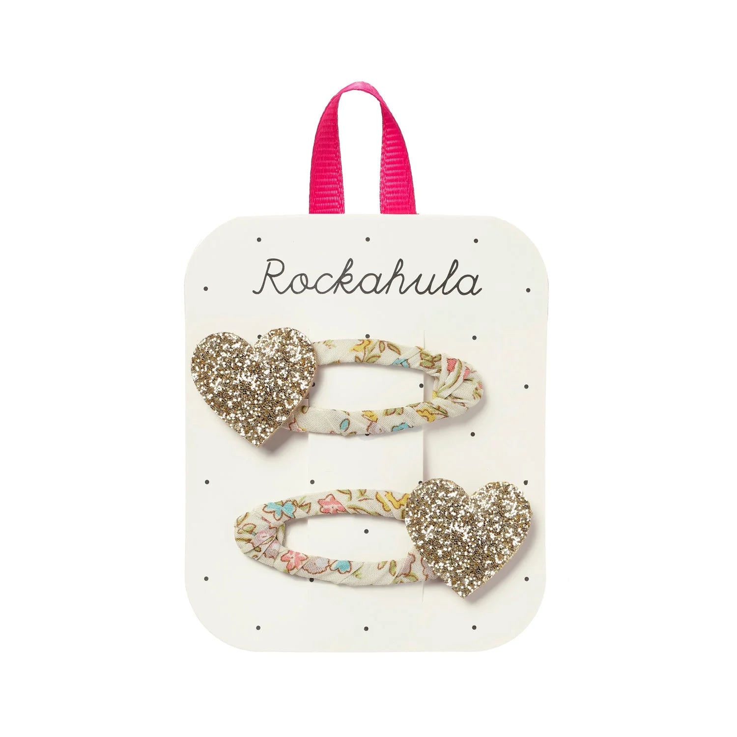 2 Haarspangen, Glitter Herz | Rockahula - toietmoi-laboutique