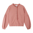 Sweatshirt mit Stickereien, altrosa | Émile et Ida - toietmoi-laboutique