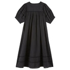 Langes Kleid mit Stickereien, schwarz | Émile et Ida - toietmoi-laboutique