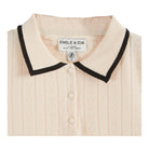 Polo Shirt, creme/schwarz | Émile et Ida - toietmoi-laboutique