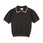 Polo Shirt, schwarz/ecru | Émile et Ida - toietmoi-laboutique