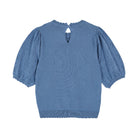 Kurzarm Ajour Pullover, jeansblau | Émile et Ida - toietmoi-laboutique