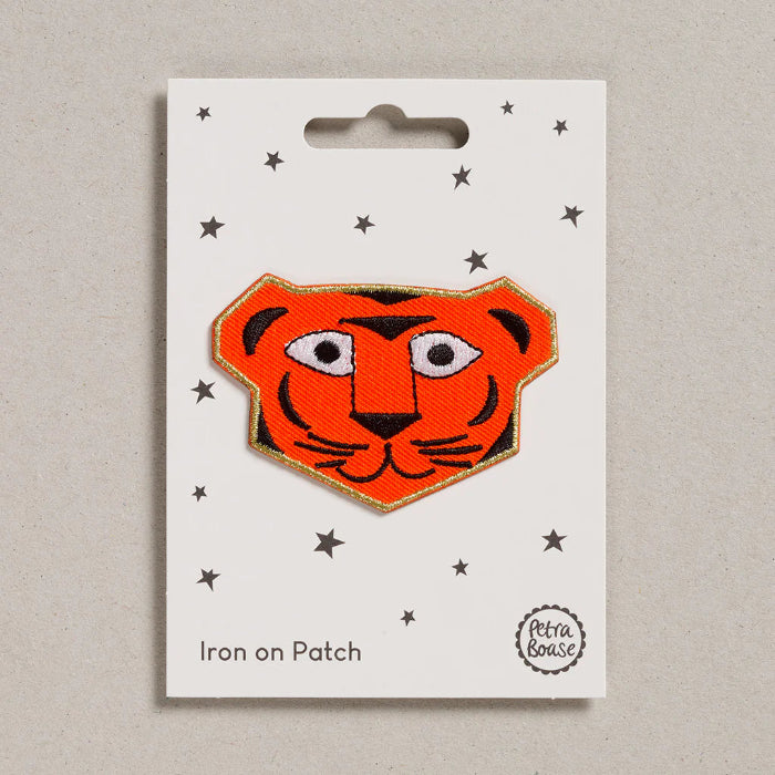 Aufbügelpatch, Tigerkopf | Petra Boase Ltd - toietmoi-laboutique