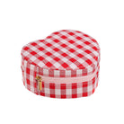 JB430R Gingham Love Heart Jewellery Box | Rockahula - toietmoi-laboutique