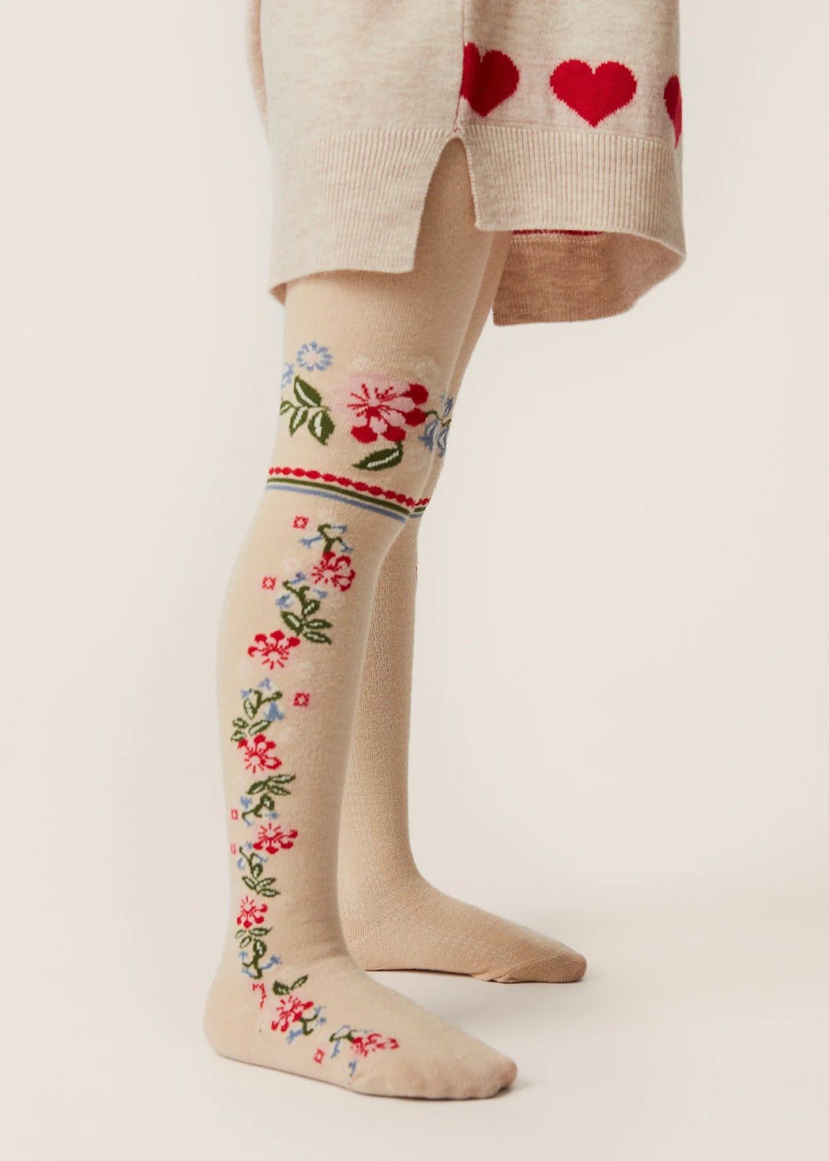 Strumpfhosen 2-Pack, Blumen | Konges Slojd - toietmoi-laboutique