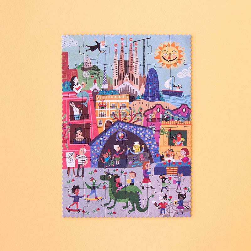 Wendbares Puzzle, 36 Teile, Barcelona | Londji - toietmoi-laboutique