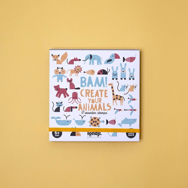 Holzstempelset - BAM! Tiere | Londji - toietmoi-laboutique