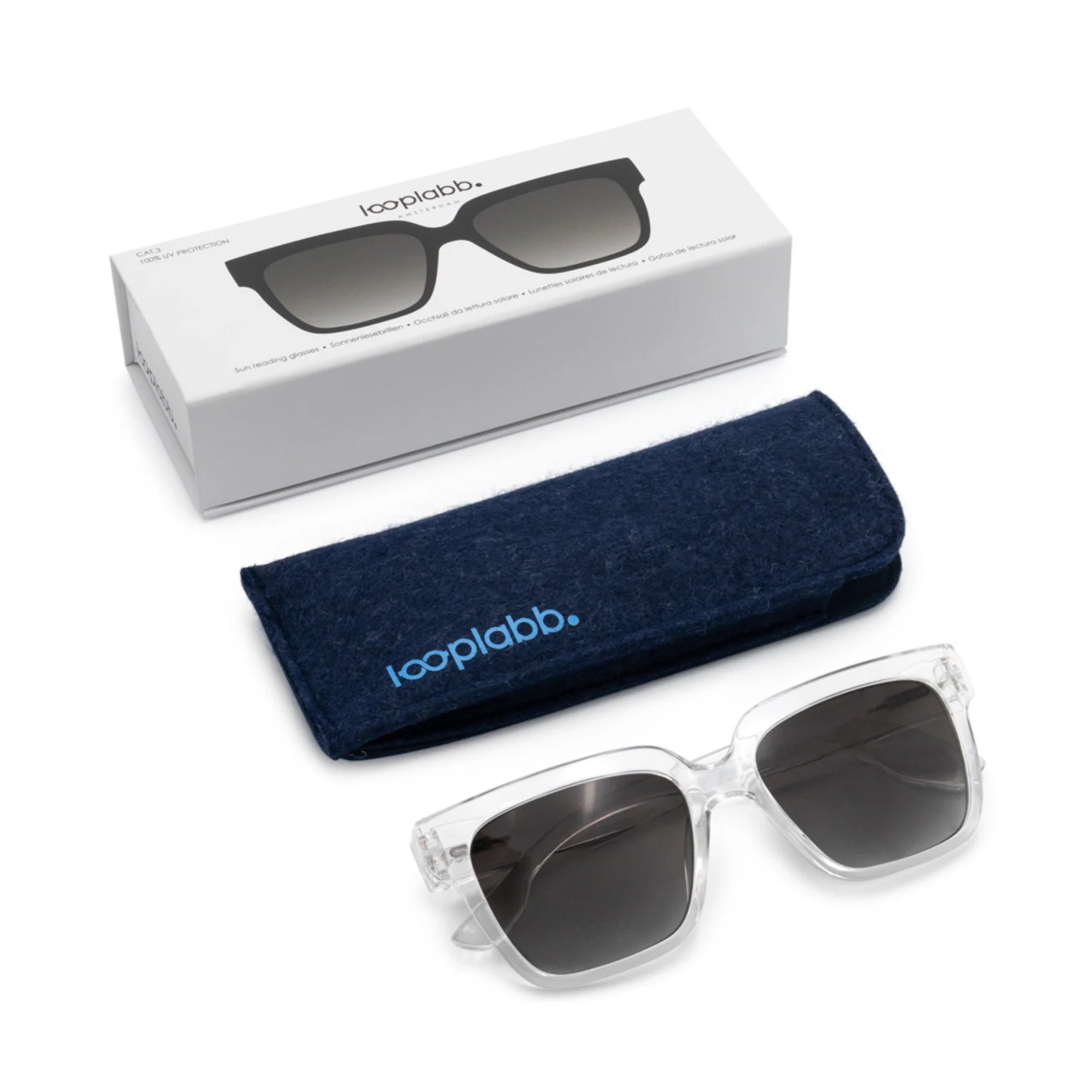Sonnenbrille, Max, crystal clear | Looplabb - toietmoi-laboutique