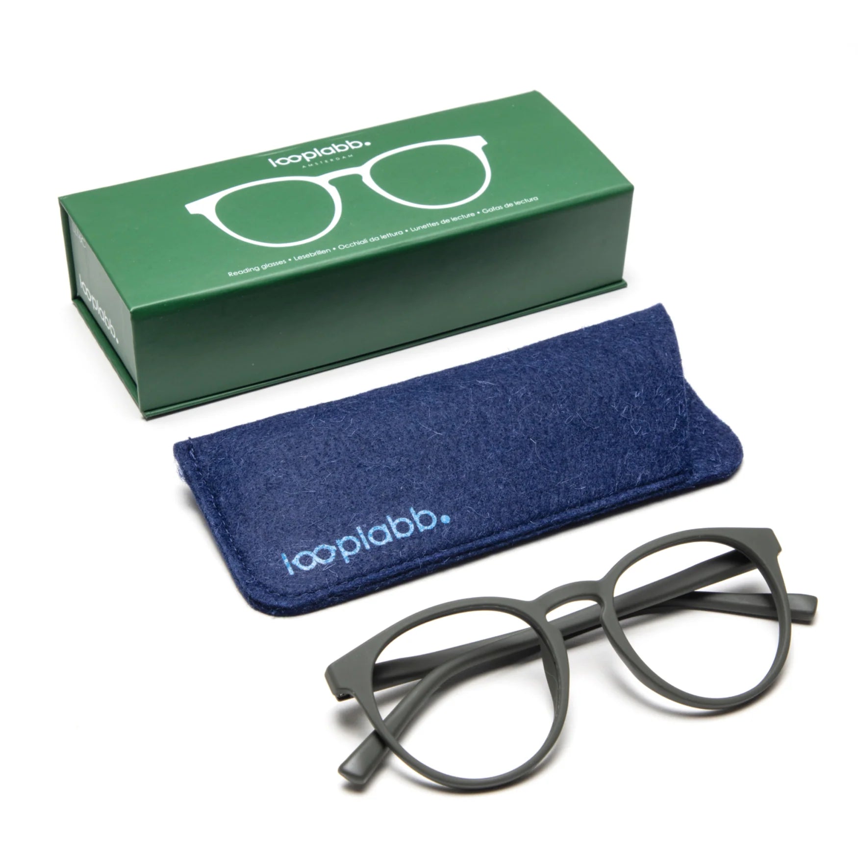 Lesebrille, Papillon, olive green | Looplabb - toietmoi-laboutique