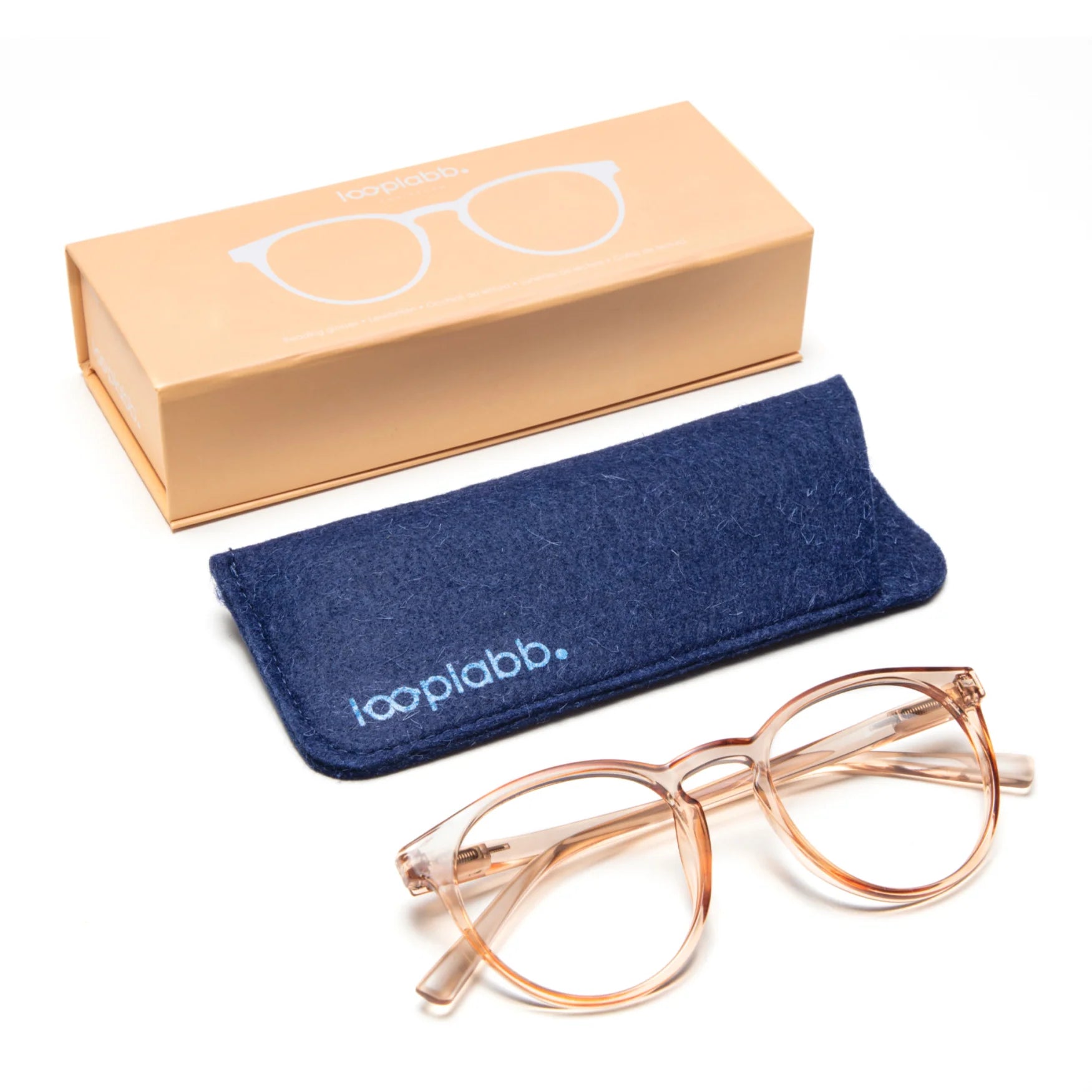 Lesebrille, Papillon, crystal champagne | Looplabb - toietmoi-laboutique