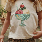 Konges Slojd T-Shirt mit Pailletten, ecru/Eisbecher | Konges Slojd - toietmoi-laboutique