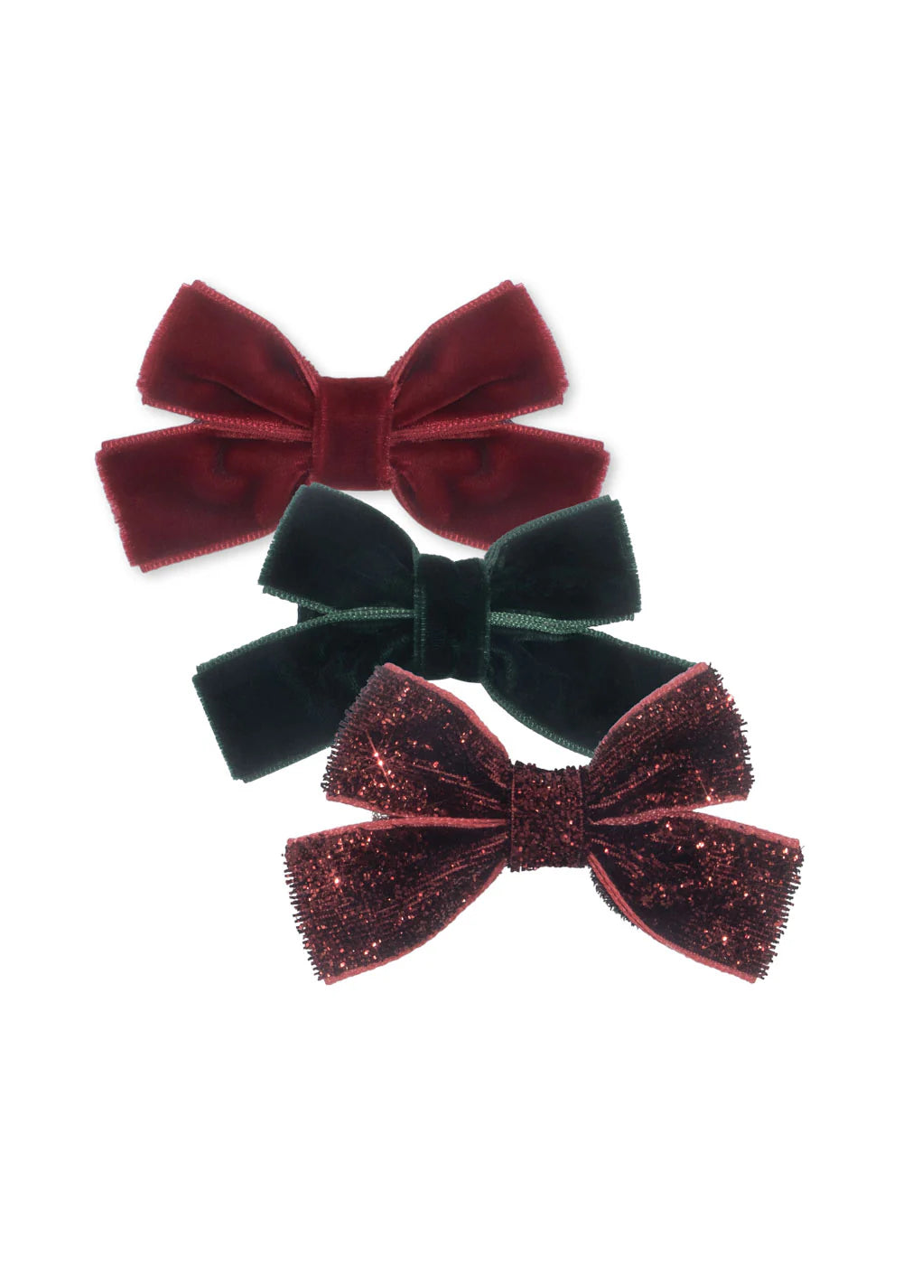 Haarspangen, 6-Pack, rot/Glitzer/grün | Konges Slojd - toietmoi-laboutique