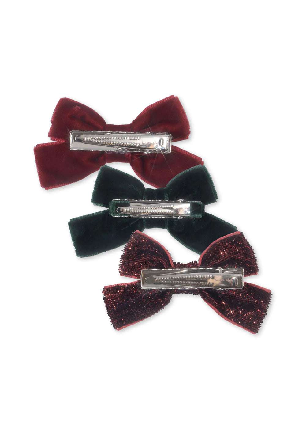 Haarspangen, 6-Pack, rot/Glitzer/grün | Konges Slojd - toietmoi-laboutique