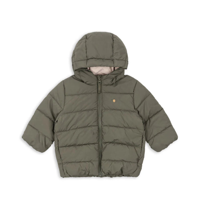 Daunenjacke, olive | Konges Slojd - toietmoi-laboutique