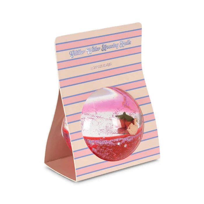 Konges Slojd Glitzerball mit Figur, rosa | Konges Slojd - toietmoi-laboutique