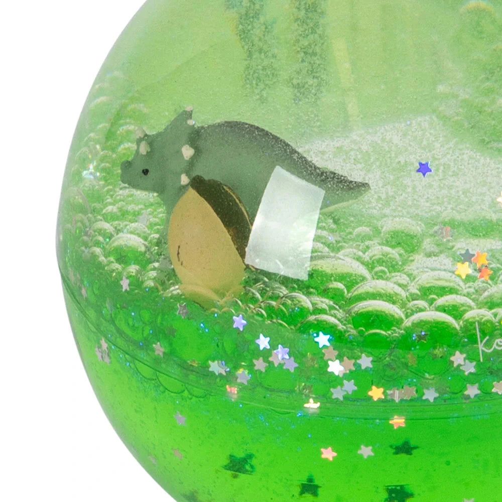 Konges Slojd Glitzerball mit Figur, grün | Konges Slojd - toietmoi-laboutique